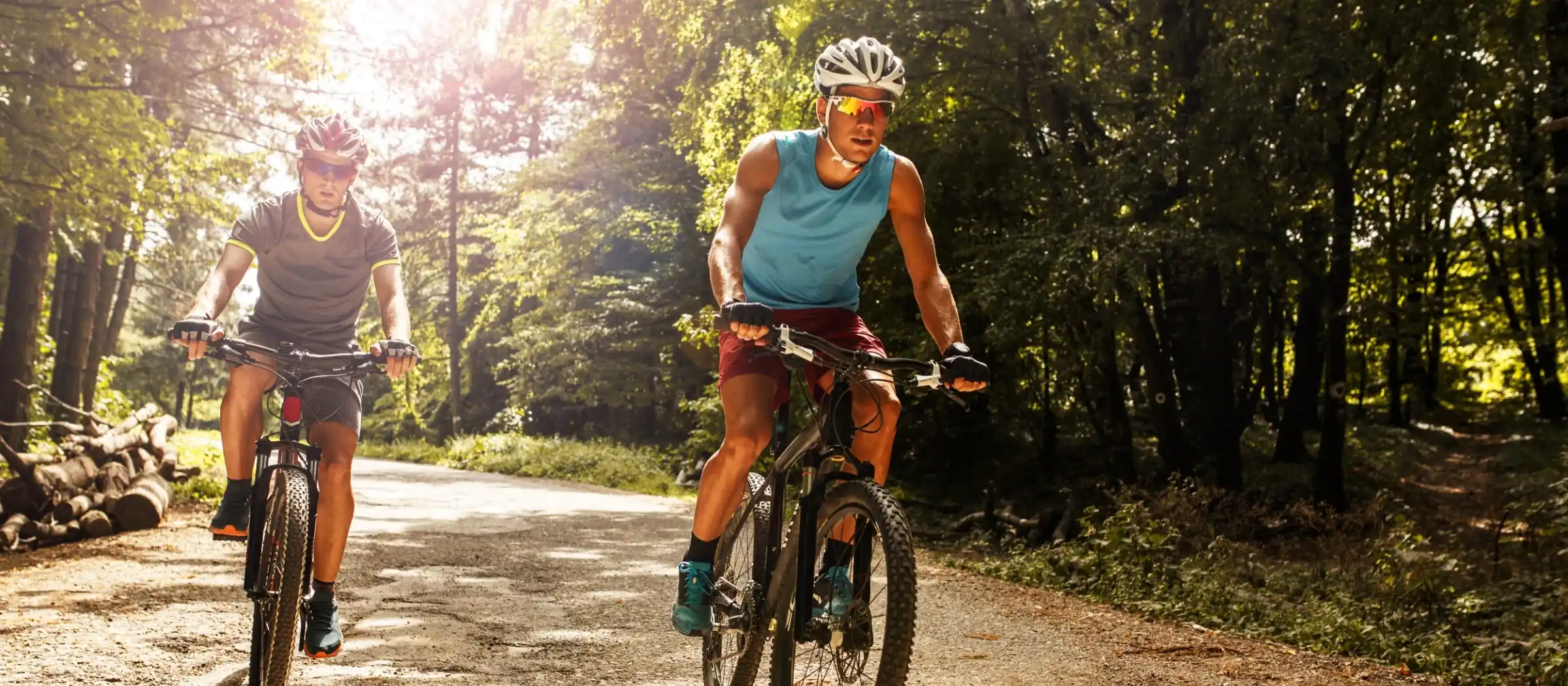 friends mountain biking